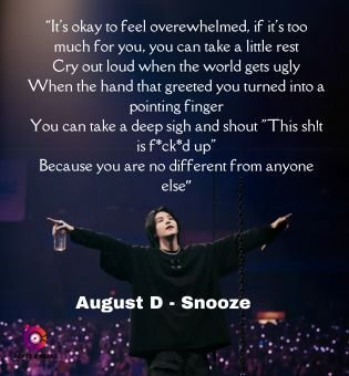 BTS Quote by August D