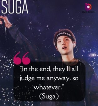 BTS Quotes by Suga