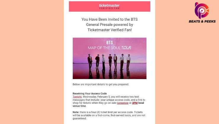 General Verified Fan Presale