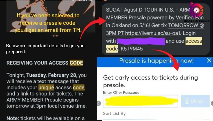 Get the Presale Code & Apply for Tickets